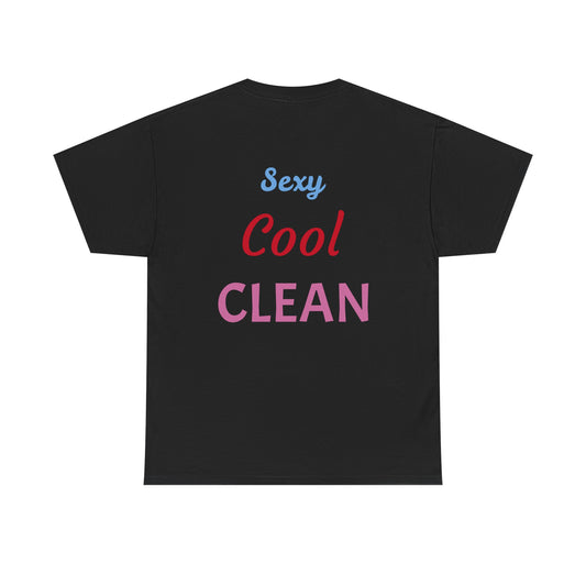 Unisex Heavy Cotton Tee - 'Sexy Cool CLEAN' Graphic Tee for Casual Wear